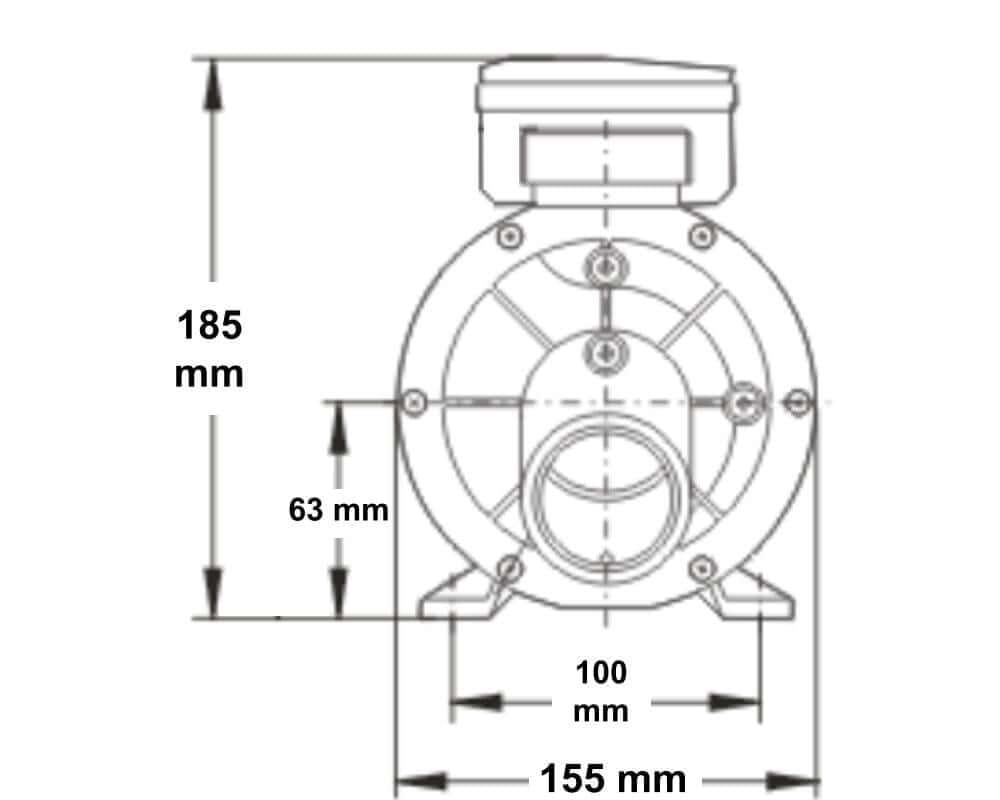 ปั๊มหอยโข่ง อ่างน้ำวน SWISS THAI WATER SOLUTION รุ่น LX-JA35 ,0.35 HP (250 W)