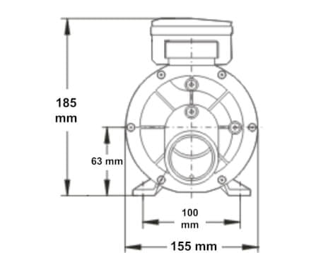 ปั๊มหอยโข่ง อ่างน้ำวน SWISS THAI WATER SOLUTION รุ่น LX-JA35 ,0.35 HP (250 W)_6