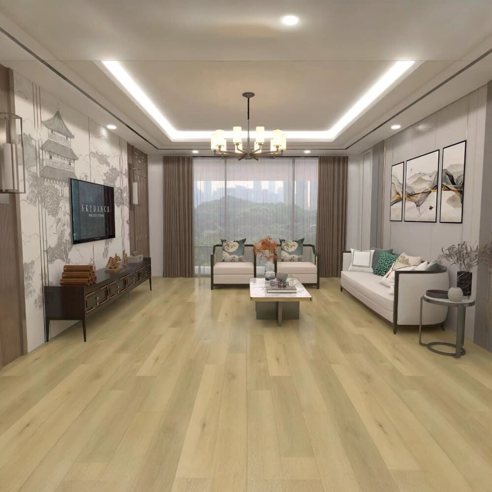 แผ่นพื้น SPC VISION FLOORING ขนาด 180 X 1220 X 4 มม. หนา 4 มม. รุ่น VN-455