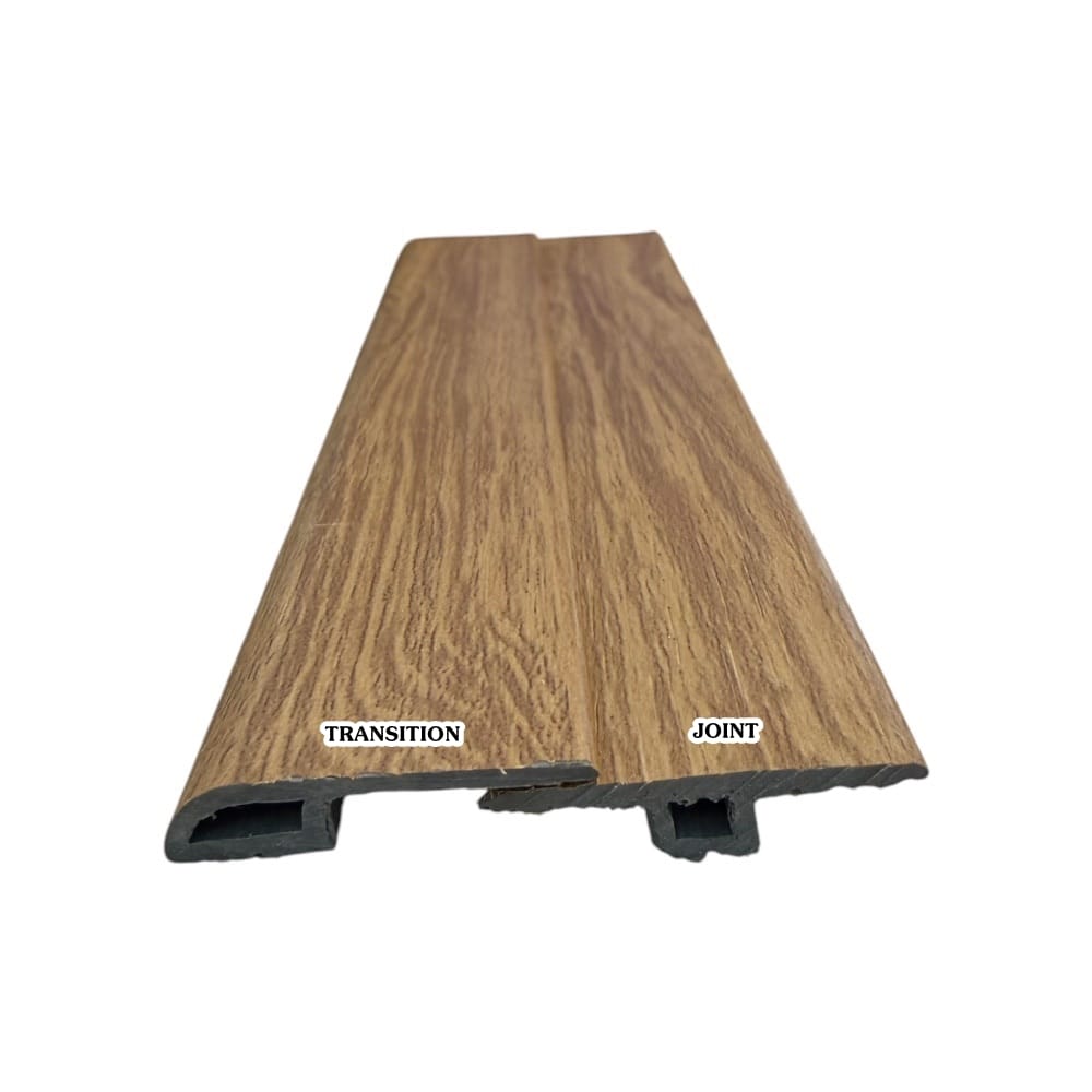 ตัวจบระดับเดียวกัน (T-JOINT) PVC I.D.DECORATION รุ่น 027 ขนาด 6 X 25 X 2400 มม. สีน้ำตาล