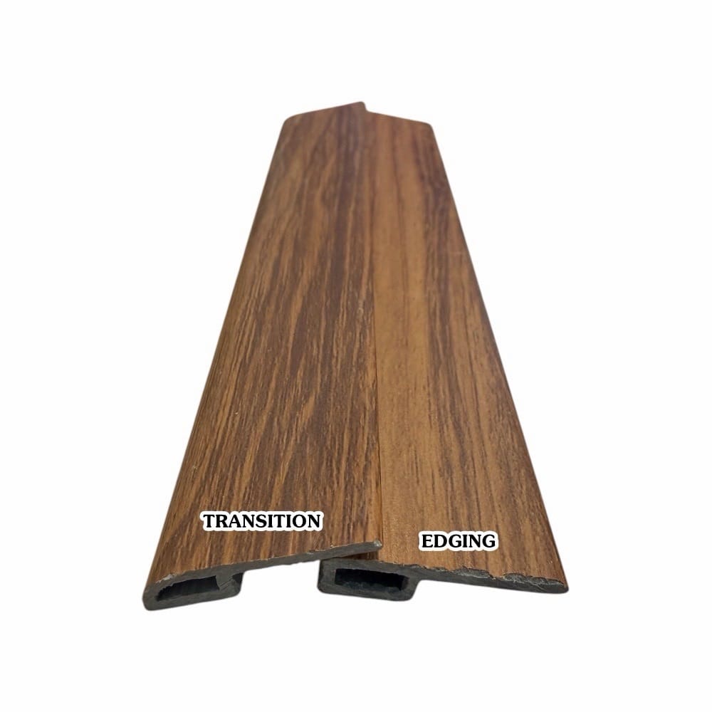 ตัวจบปิดขอบ (EDGING) PVC I.D.DECORATION รุ่น 035-1 ขนาด 6 X 25 X 2400 มม. สีน้ำตาล