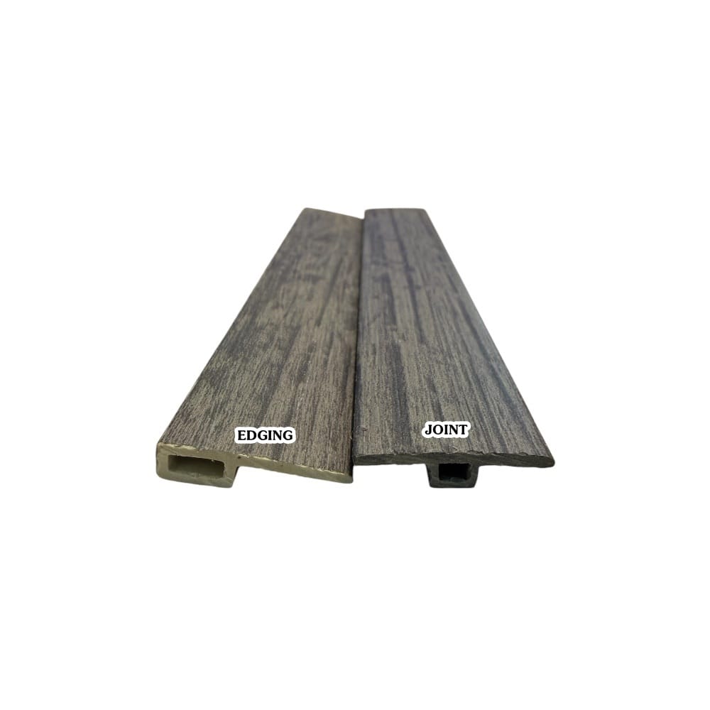 ตัวจบระดับเดียวกัน (T-JOINT) PVC I.D.DECORATION รุ่น 306 ขนาด 6 X 25 X 2400 มม. สีเทา