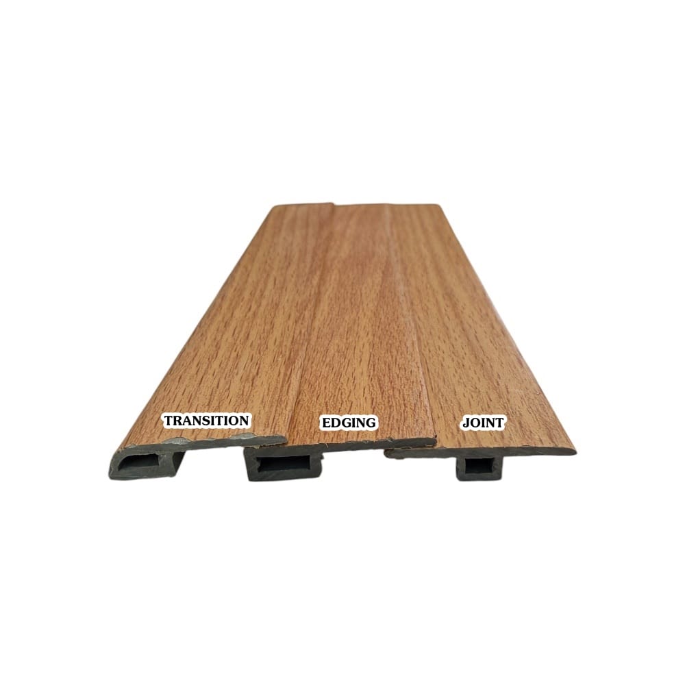 ตัวจบต่างระดับ (TRANSITION) PVC I.D.DECORATION รุ่น 406 ขนาด 6 X 25 X 2400 มม. สีครีม