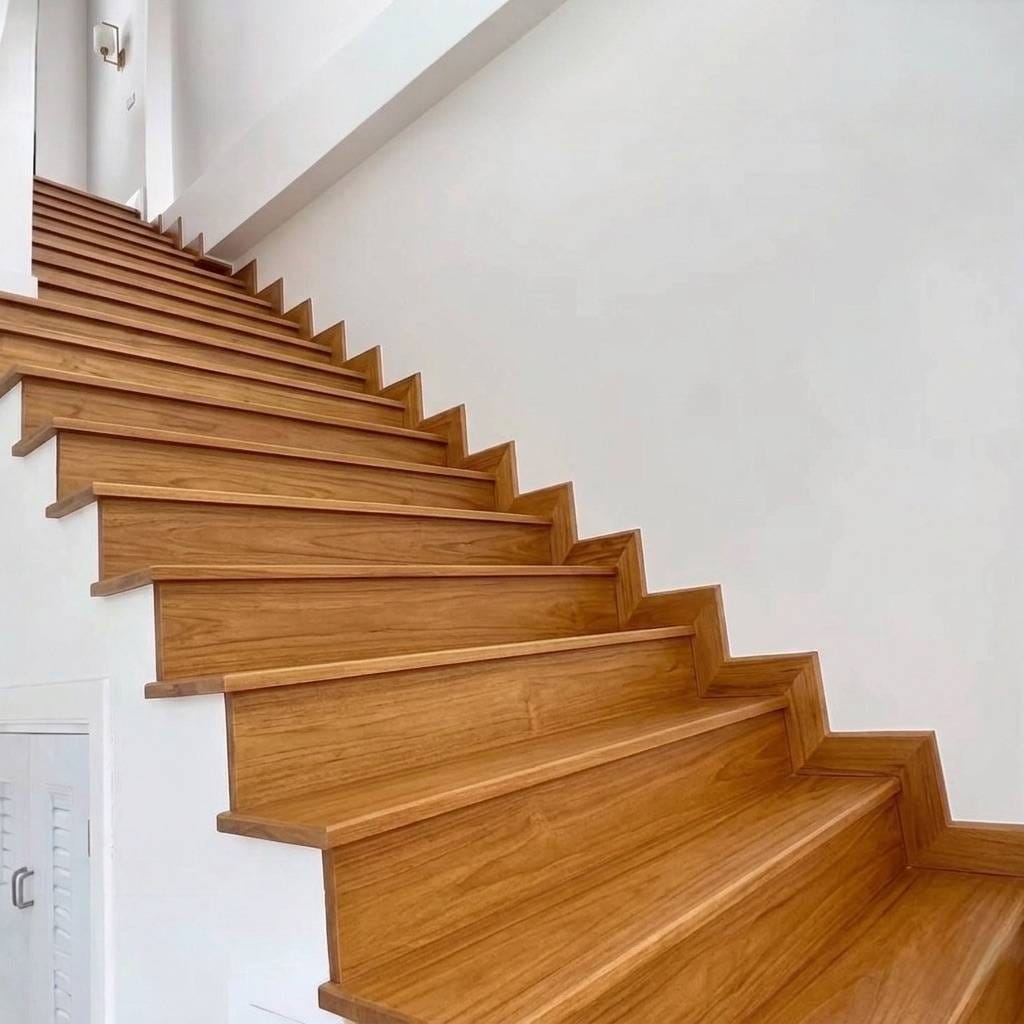 บันไดลูกตั้ง (STAIR RISER) I.D.DECORATION รุ่น ID.8001 ขนาด 14 X 200 X 1200 มม. สีน้ำตาล