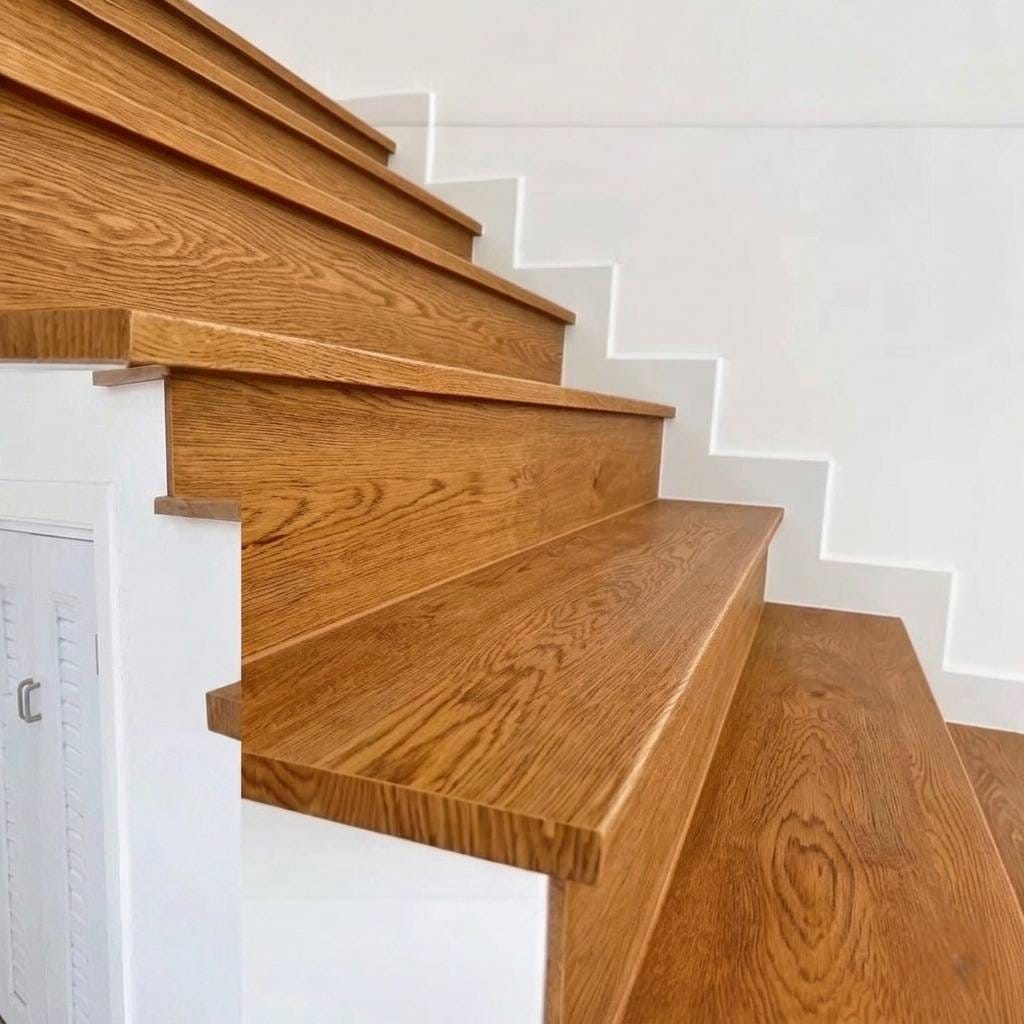 บันไดลูกนอน (STAIR TREAD) I.D.DECORATION รุ่น ID.8001 ขนาด 25 X 300 X 1200 มม. สีน้ำตาล
