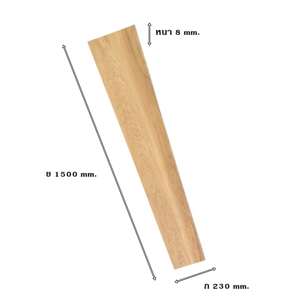 แผ่นพื้น SPC VISION FLOORING ขนาด 230 X 1500 X 8 มม. หนา 8 มม. รุ่น VN-881_4