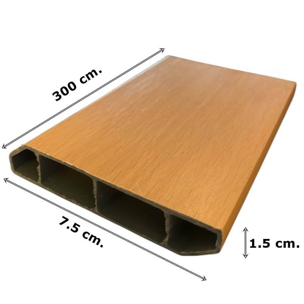 บัวพื้น PVC I.D.DECORATION รุ่น 406 ขนาด 7.5 X 1.5 X 300 ซม. สีครีม หนา 3 นิ้ว_5