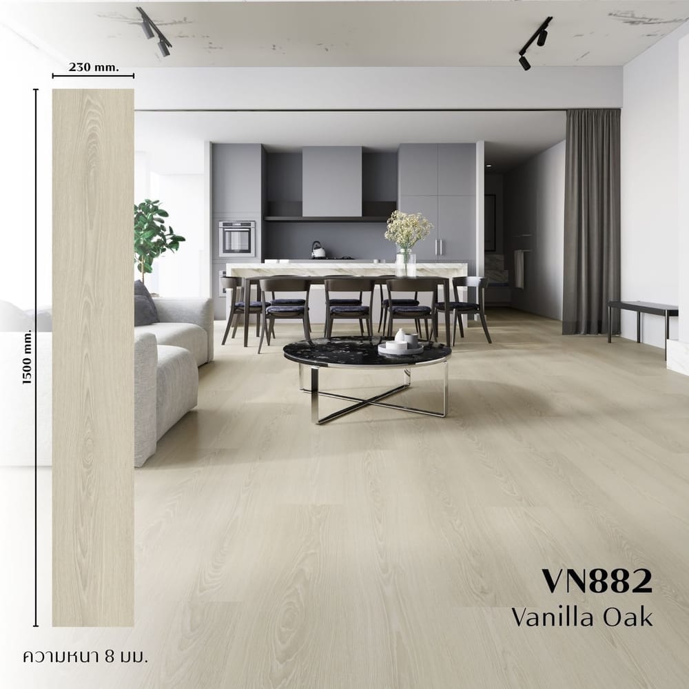 แผ่นพื้น SPC VISION FLOORING ขนาด 230 X 1500 X 8 มม. หนา 8 มม. รุ่น VN-882_7