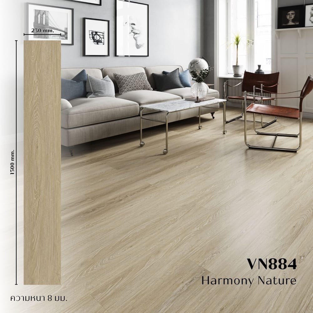 แผ่นพื้น SPC VISION FLOORING ขนาด 230 X 1500 X 8 มม. หนา 8 มม. รุ่น VN-884_7