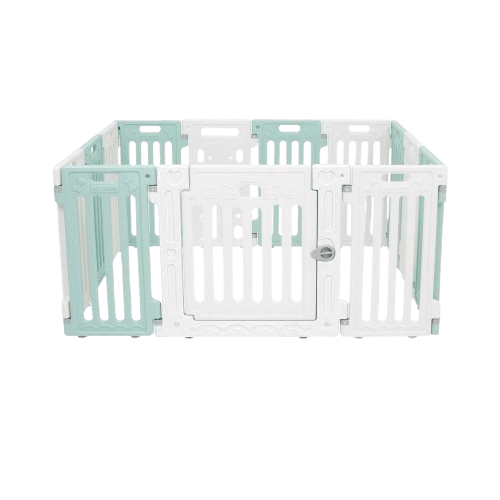 คอกกั้นสุนัข HOSTTAIL รุ่น PET HOME ไซต์ M สี เขียว-ขาว