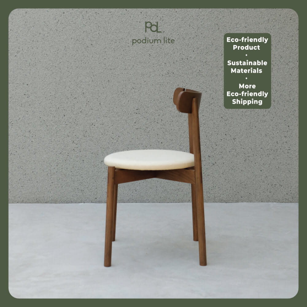 เก้าอี้ทานข้าวไม้บีช PODIUM LITE รุ่น PLUS CHAIR สี WALNUT BROWN (ถอดประกอบได้)_3