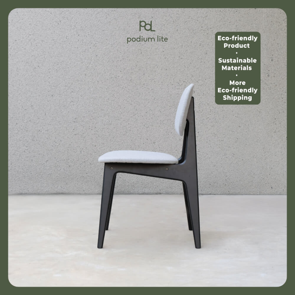 เก้าอี้ทานข้าวไม้บีช PODIUM LITE รุ่น PLUS BUNNY CHAIR สี BLACK (ถอดประกอบได้)_3