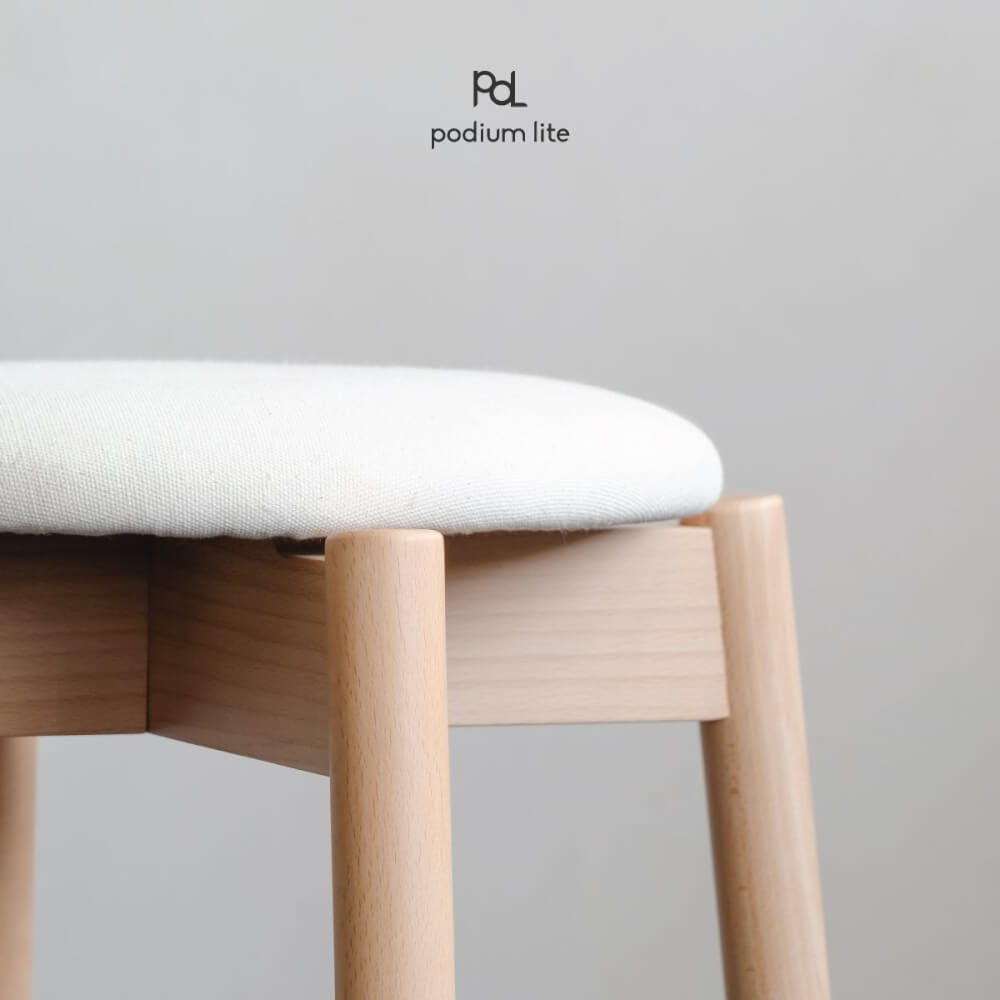 เก้าอี้บาร์ไม้บีช PODIUM LITE รุ่น PLUS MID STOOL สี PURE NATURAL (ถอดประกอบได้)_4