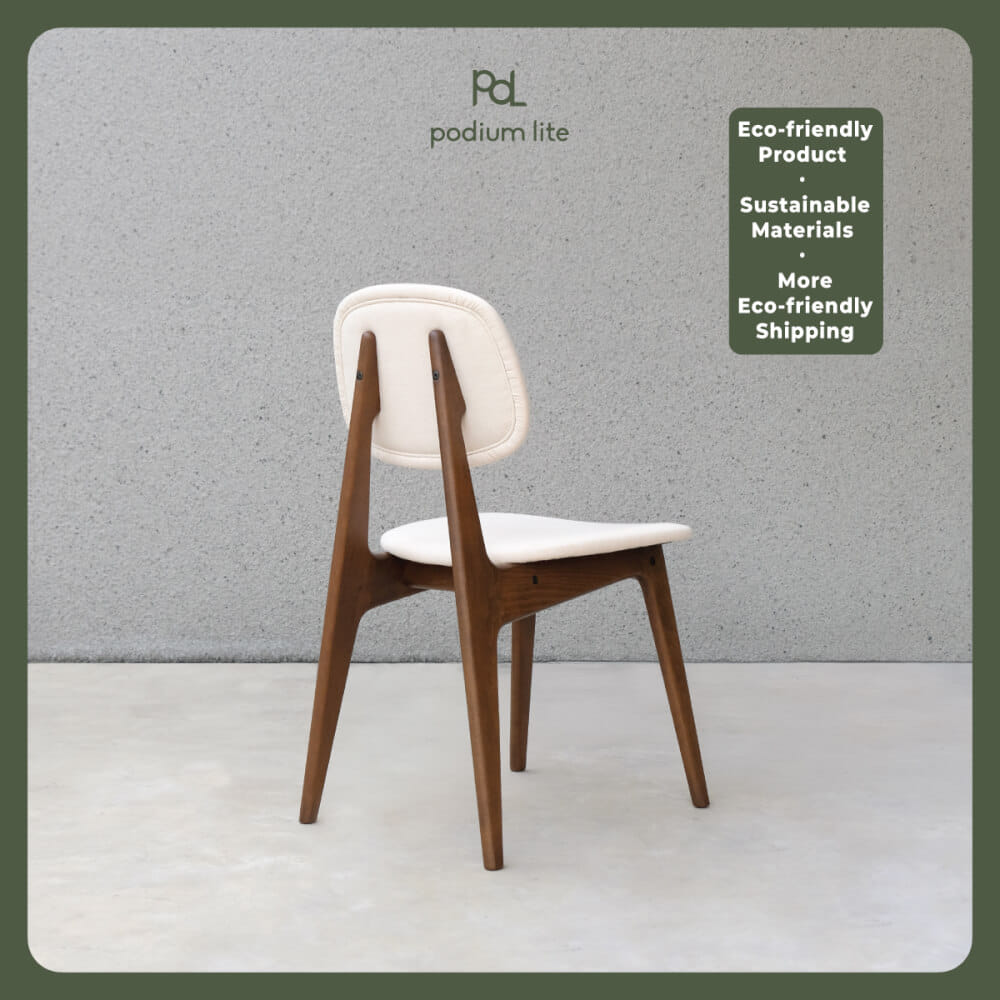 เก้าอี้ทานข้าวไม้บีช PODIUM LITE รุ่น PLUS BUNNY CHAIR สี WALNUT BROWN (ถอดประกอบได้)_4