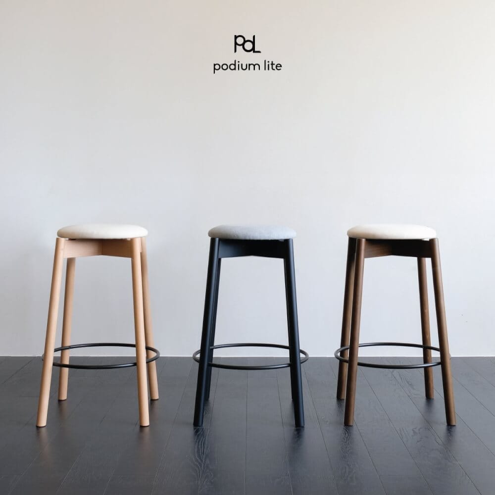 เก้าอี้บาร์ไม้บีช PODIUM LITE รุ่น PLUS MID STOOL สี PURE NATURAL (ถอดประกอบได้)_5
