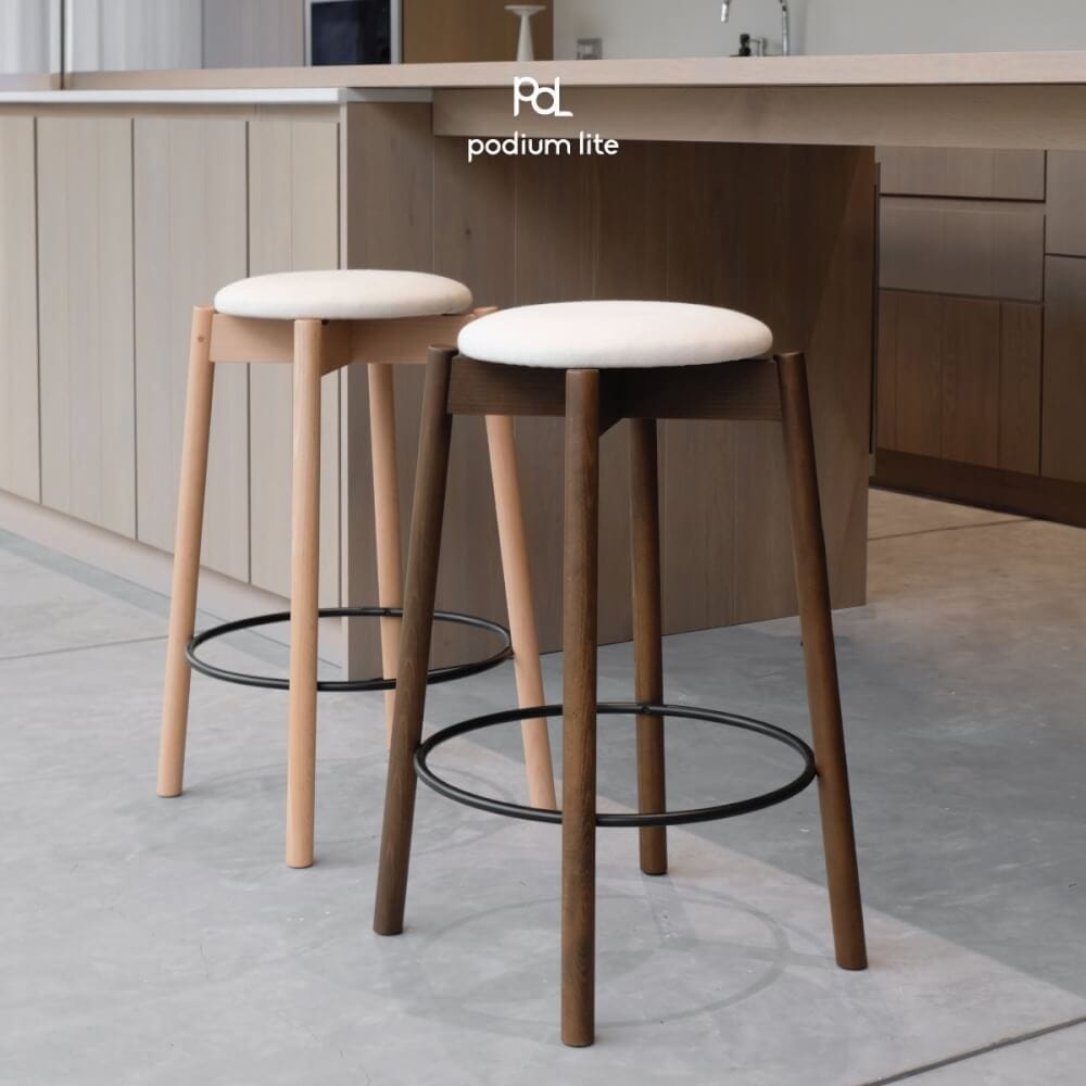 เก้าอี้บาร์ไม้บีช PODIUM LITE รุ่น PLUS MID STOOL สี PURE NATURAL (ถอดประกอบได้)_8