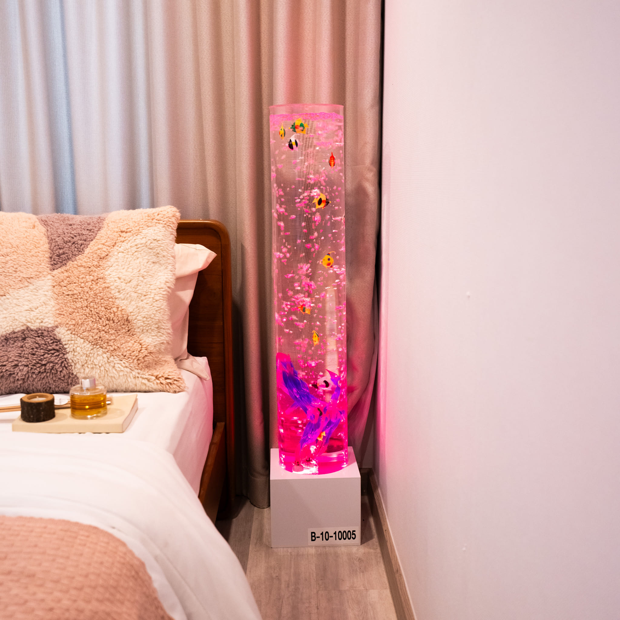 เสาม่านน้ำอะครีลิค BUBBLE STELLA รุ่น B10 ม่านน้ำฟองอากาศ ,สีขาว_1