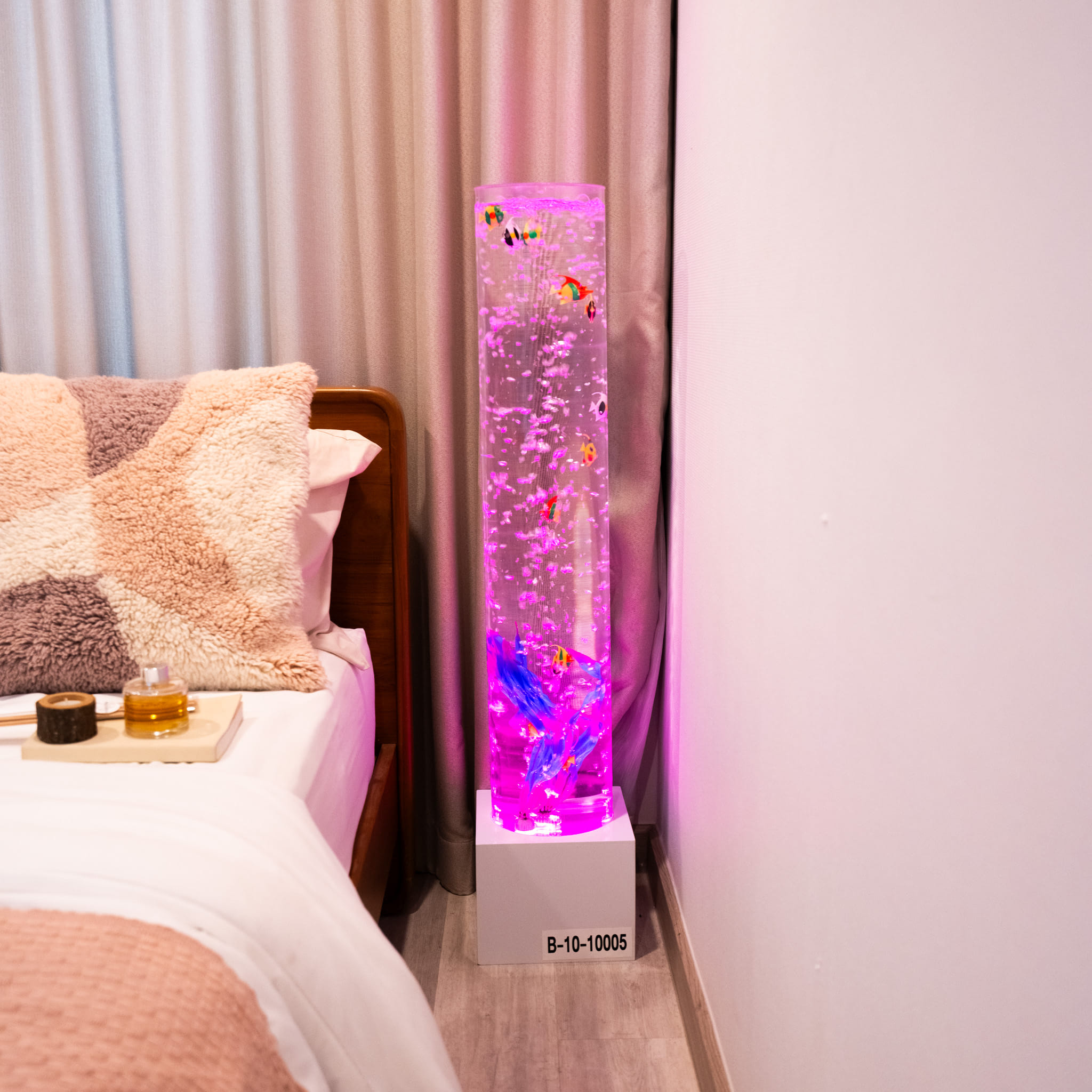 เสาม่านน้ำอะครีลิค BUBBLE STELLA รุ่น B10 ม่านน้ำฟองอากาศ ,สีขาว_6