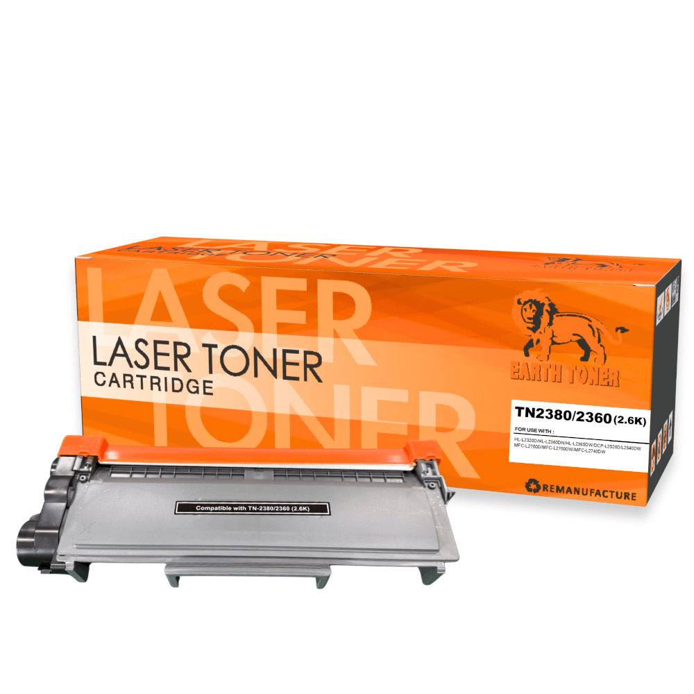 หมึกพิมพ์เลเซอร์ EARTH TONER รุ่น TN2380/2360 สีดำ_0