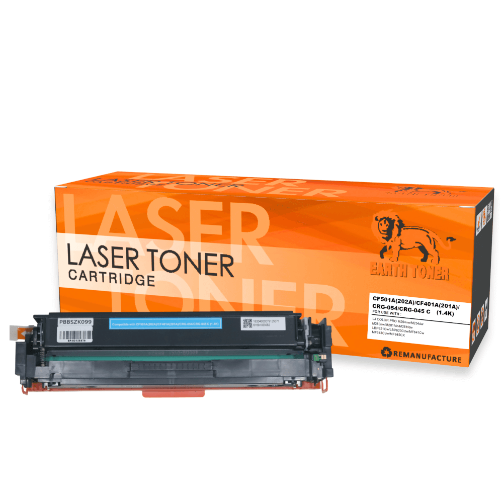 หมึกพิมพ์เลเซอร์ EARTH TONER รุ่น CF501A/CANON 054 สีฟ้า