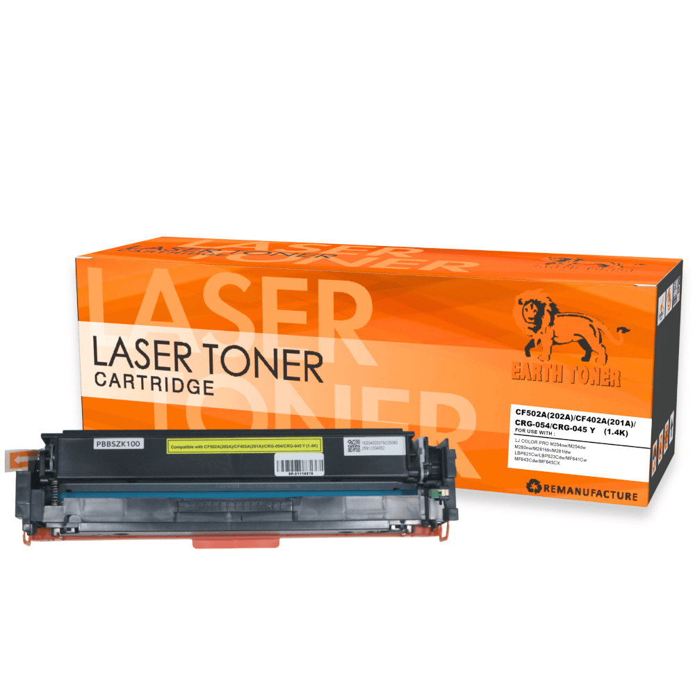 หมึกพิมพ์เลเซอร์ EARTH TONER รุ่น CF502A/CANON 054 สีเหลือง_0