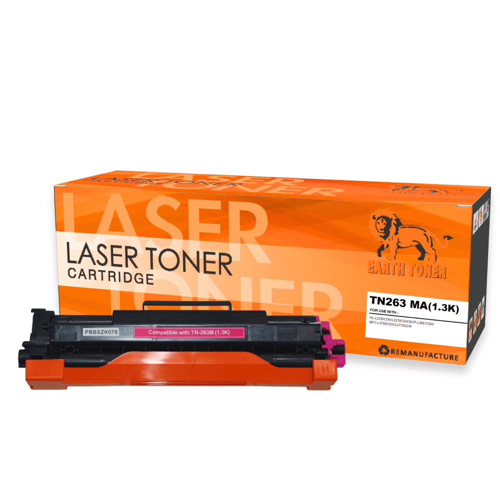 หมึกพิมพ์เลเซอร์ EARTH TONER รุ่น TN263M สีแดง