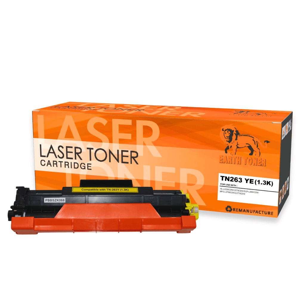 หมึกพิมพ์เลเซอร์ EARTH TONER รุ่น TN263Y สีเหลือง