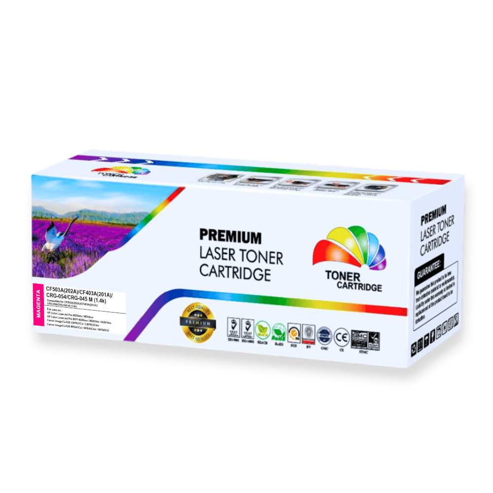 หมึกพิมพ์ COLOR BOX รุ่น CF503A(202A)/CF403A(201A)/CRG-054/CRG-045 M แดง