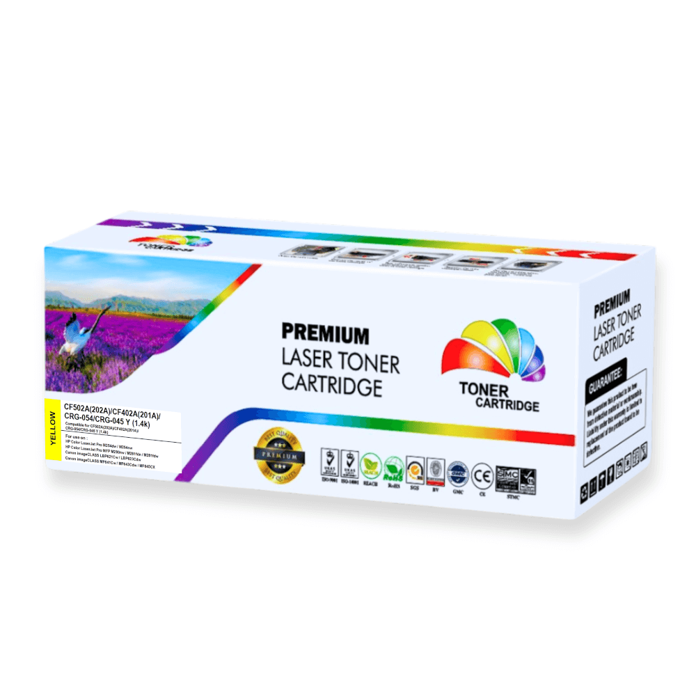 หมึกพิมพ์ COLOR BOX รุ่น CF502A(202A)/CF402A(201A)/CRG-054/CRG-045 Y เหลือง