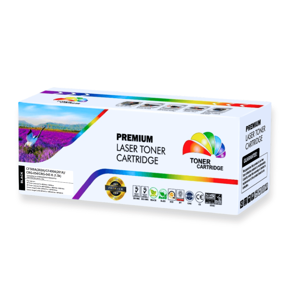 หมึกพิมพ์ COLOR BOX รุ่น CF500A(202A)/CF400A(201A)/CRG-054/CRG-045 BK ดำ