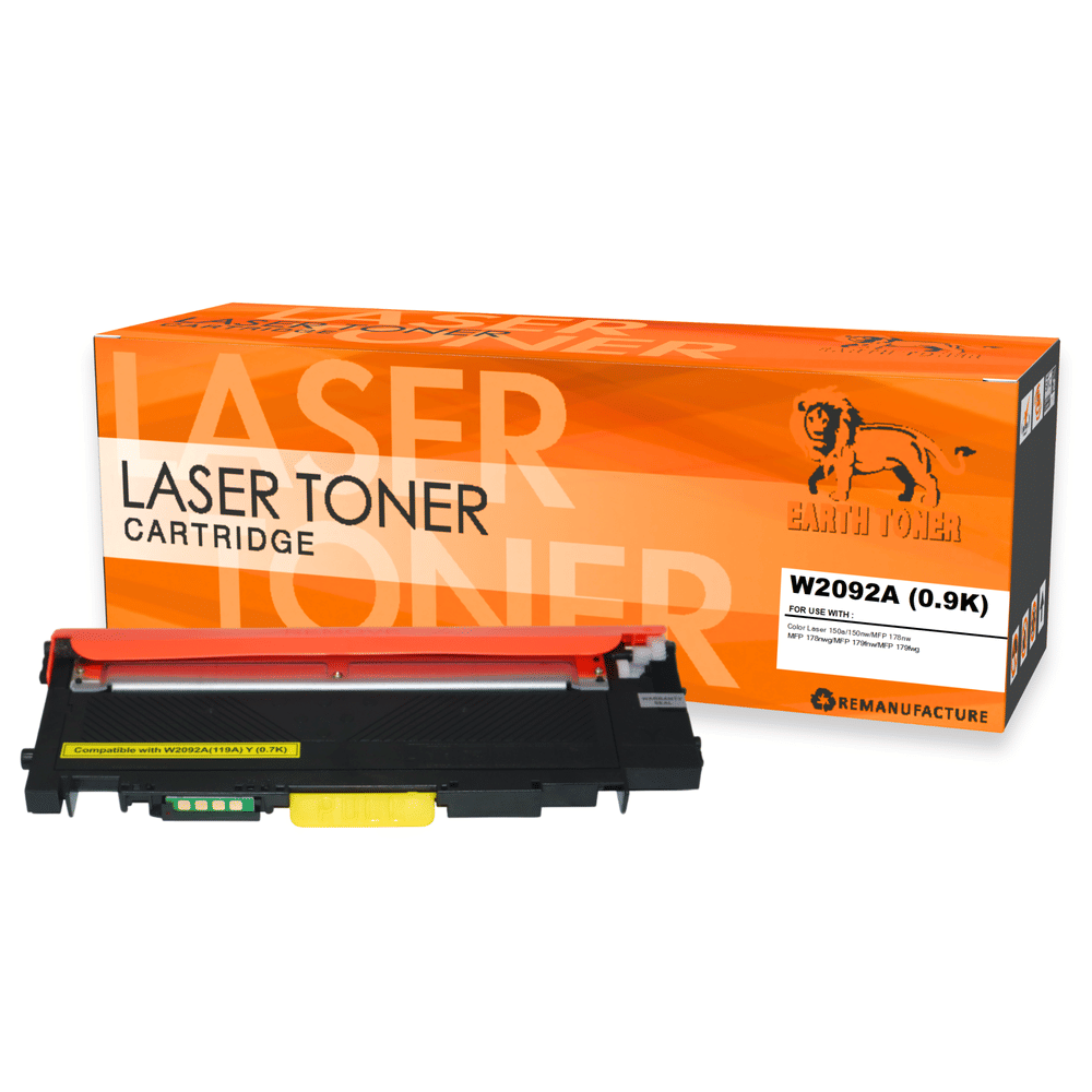 หมึกพิมพ์เลเซอร์ EARTH TONER รุ่น W2092A (119A) สีเหลือง