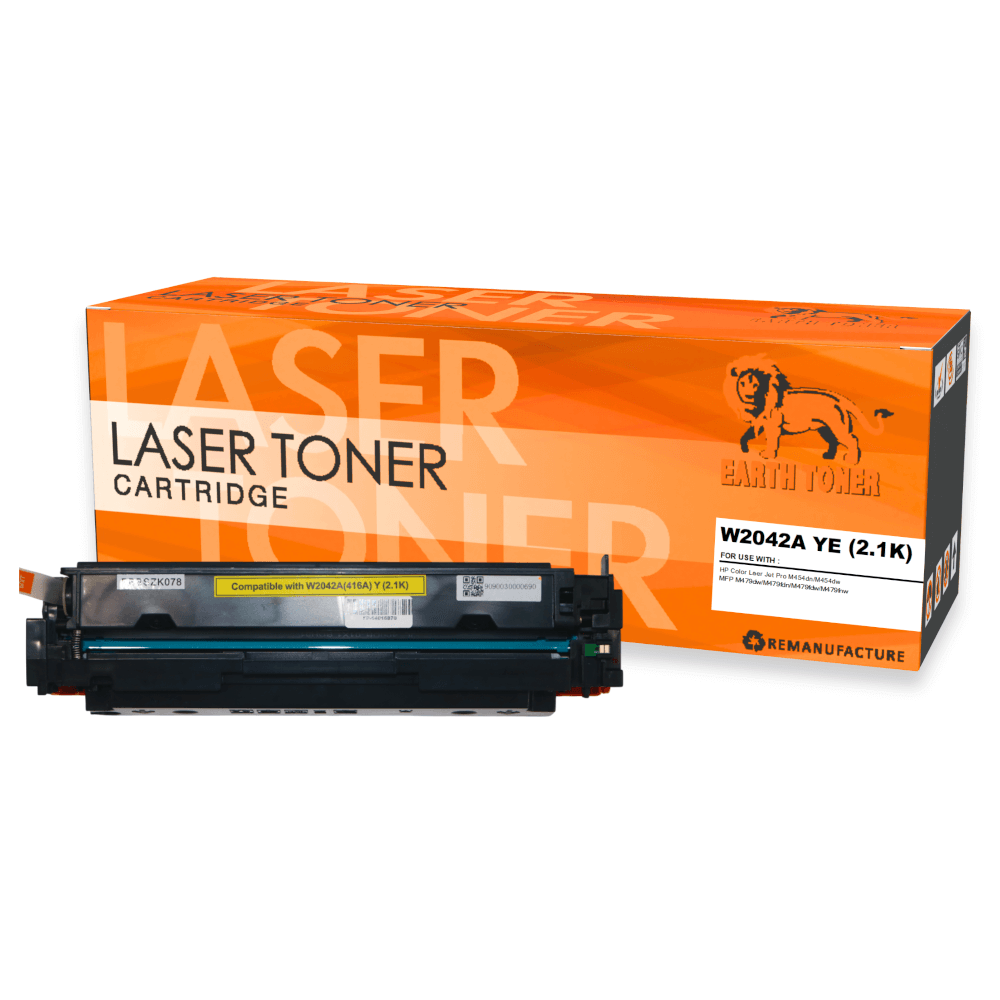 หมึกพิมพ์เลเซอร์ EARTH TONER รุ่น W2042A (416A) สีเหลือง