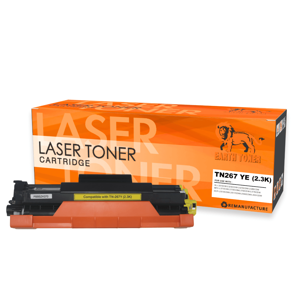 หมึกพิมพ์เลเซอร์ EARTH TONER รุ่น TN-267Y สีเหลือง