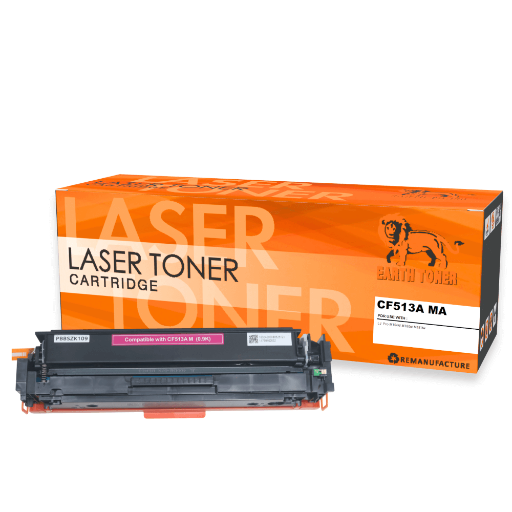 หมึกพิมพ์เลเซอร์ EARTH TONER รุ่น CF513A (204A) สีแดง