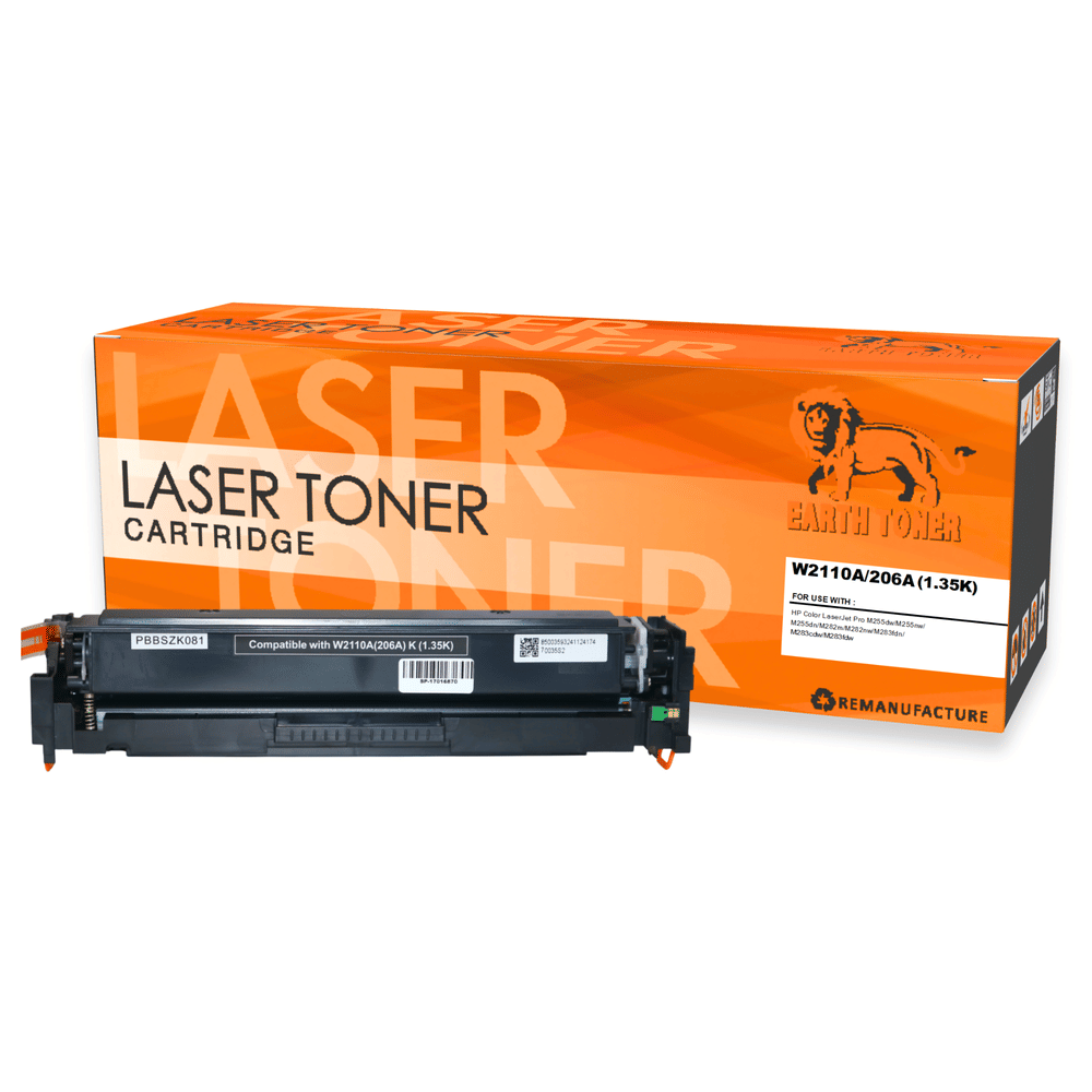 หมึกพิมพ์เลเซอร์ EARTH TONER รุ่น W2110A (206A) สีดำ