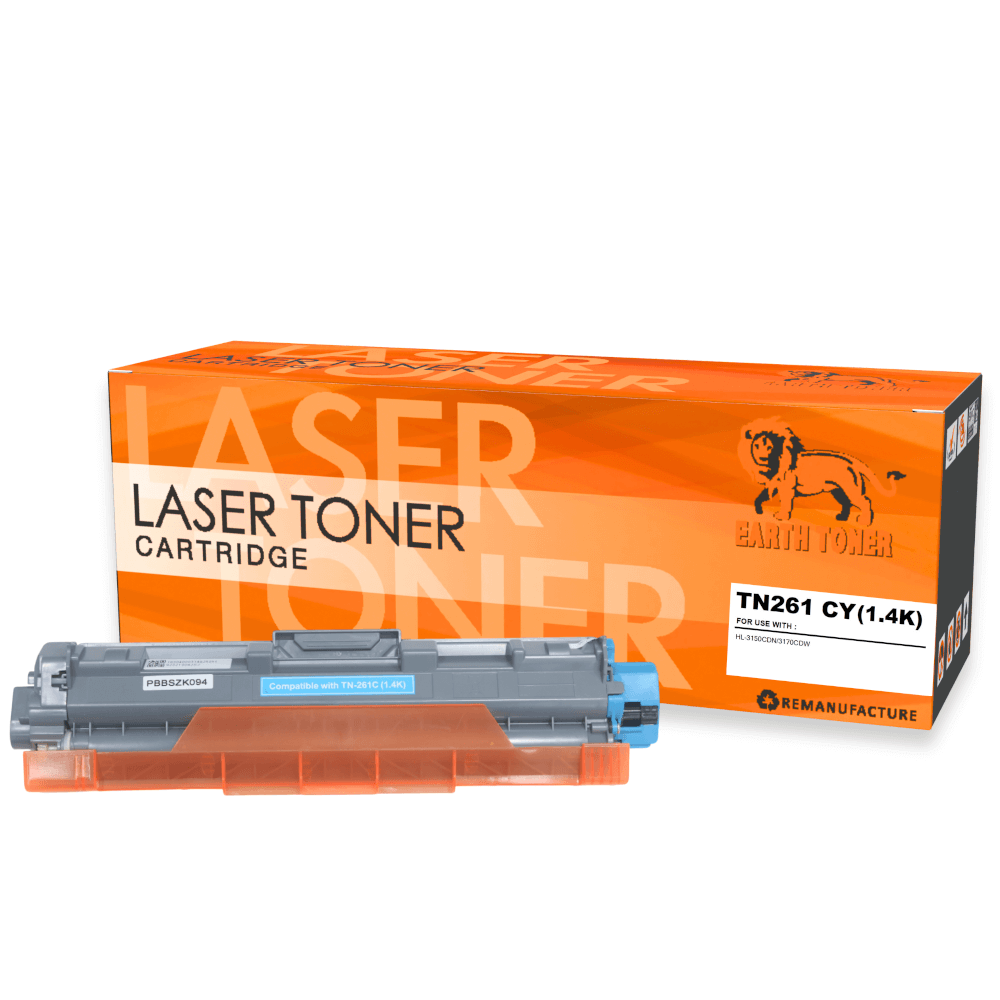 หมึกพิมพ์เลเซอร์ EARTH TONER รุ่น TN-261C สีฟ้า