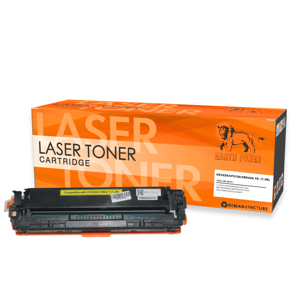 หมึกพิมพ์เลเซอร์ EARTH TONER รุ่น CE322A (128A) สีเหลือง