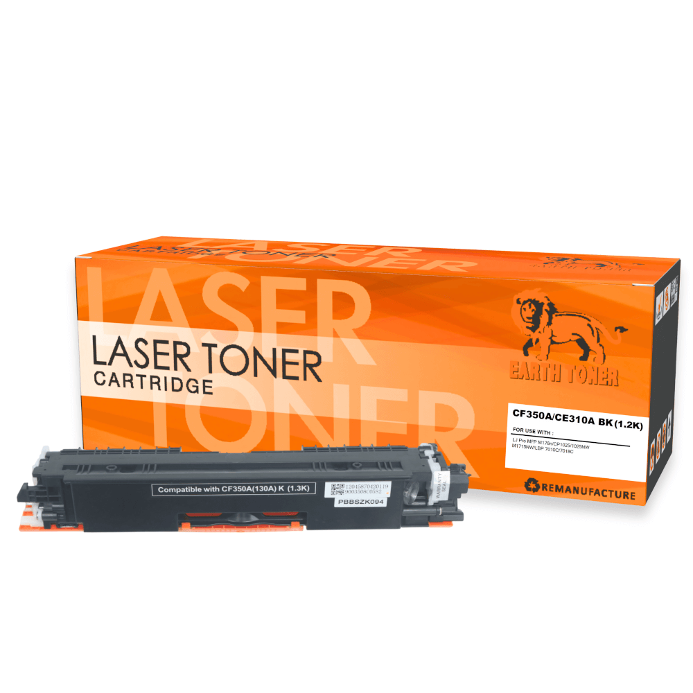 หมึกพิมพ์เลเซอร์ EARTH TONER รุ่น CF350A (130A) สีดำ