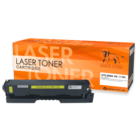 หมึกพิมพ์เลเซอร์ EARTH TONER รุ่น CTL-2000 Y สีเหลือง
