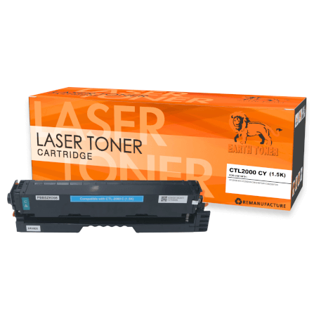 หมึกพิมพ์เลเซอร์ EARTH TONER รุ่น CTL-2000 C  สีฟ้า