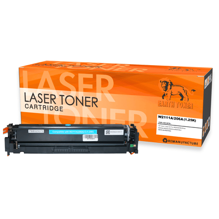 หมึกพิมพ์เลเซอร์ EARTH TONER รุ่น W2111A (206A) สีฟ้า