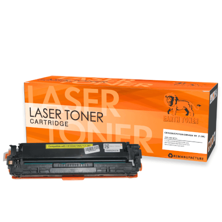 หมึกพิมพ์เลเซอร์ EARTH TONER รุ่น CE322A (128A) สีเหลือง