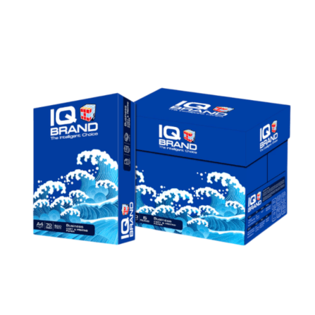 กระดาษถ่ายเอกสาร IQ BRAND A4 70แกรม [5 รีม] (1 รีม / 500 แผ่น)_0