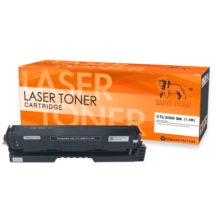 หมึกพิมพ์เลเซอร์ EARTH TONER รุ่น CTL-2000 BK สีดำ_1