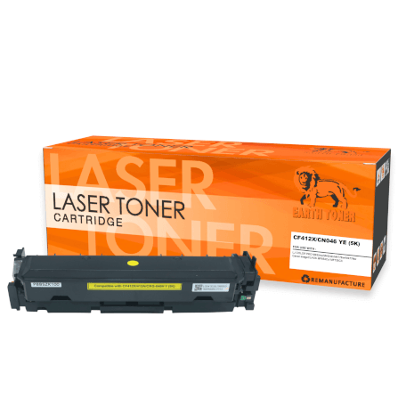 หมึกพิมพ์เลเซอร์ EARTH TONER รุ่น CF412X/412A/CRG-046 สีเหลือง_1