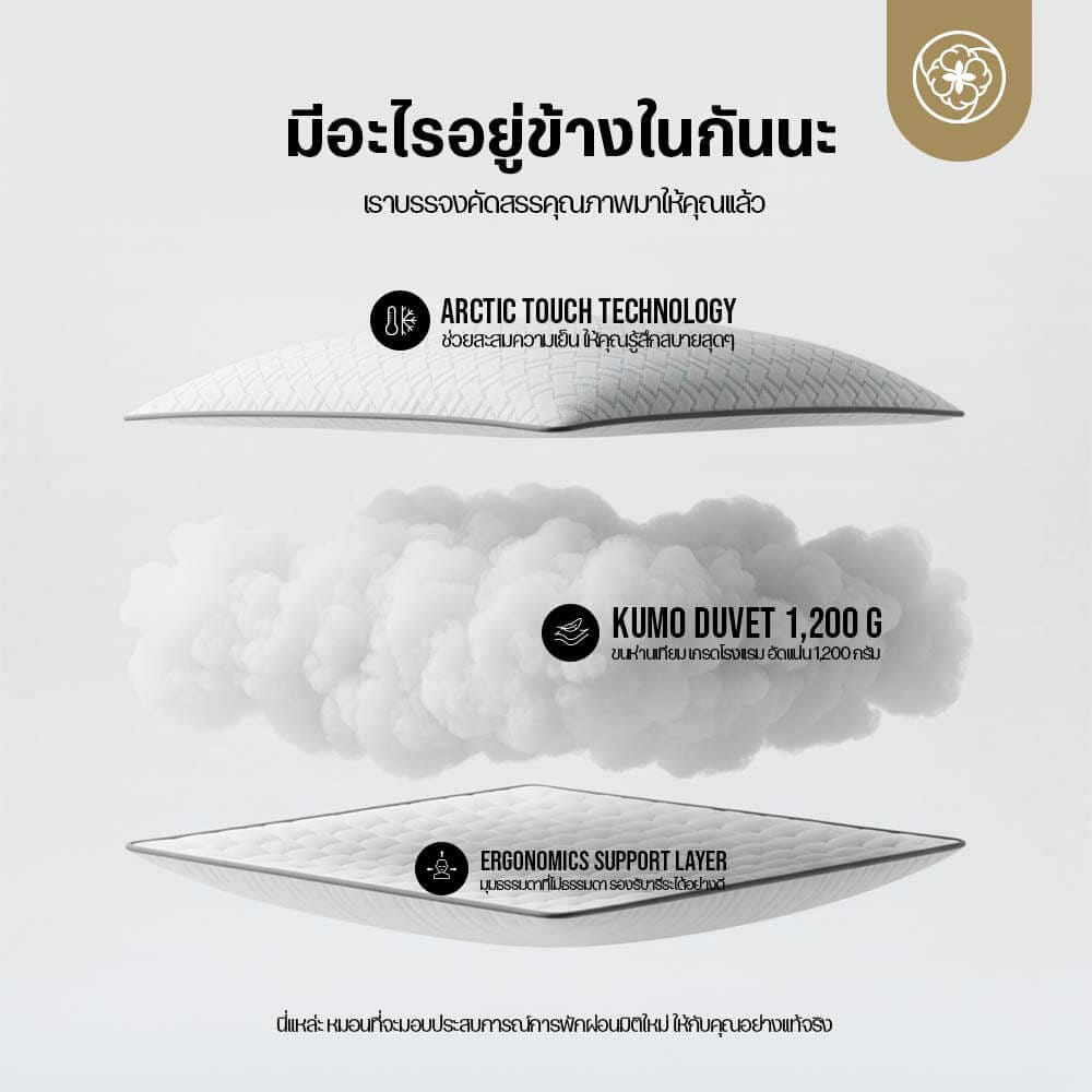 หมอนเย็น ORIENTAS รุ่น COOL SLEEP เย็น สบาย แม้ไม่เปิดแอร์