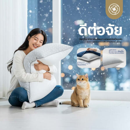 หมอนเย็น ORIENTAS รุ่น COOL SLEEP เย็น สบาย แม้ไม่เปิดแอร์_4