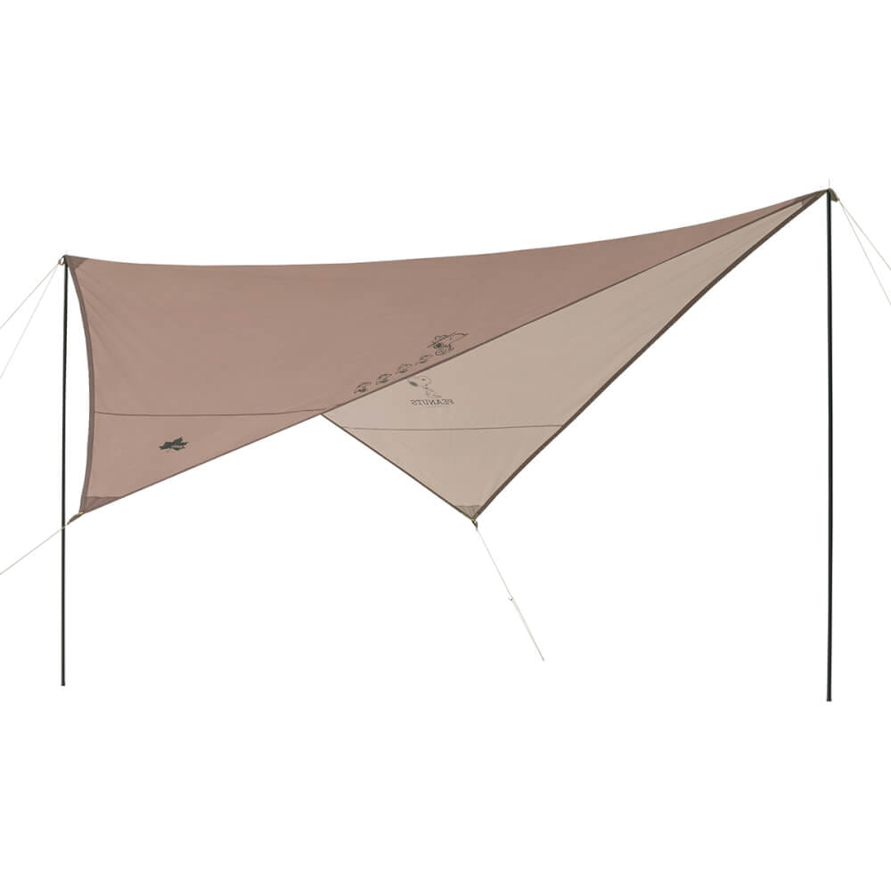 ทาร์ป LOGOS SNOOPY (BEAGLE SCOUTS 50YEARS)WING TARP SET - BD,สีน้ำตาล