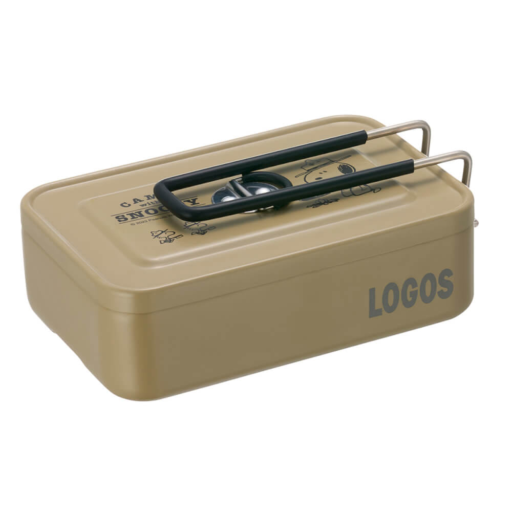กระทะแคมป์ปิ้ง LOGOS MESS KIT SNOOPY (BEAGLE SCOUTS 50YEARS),สีเบจ