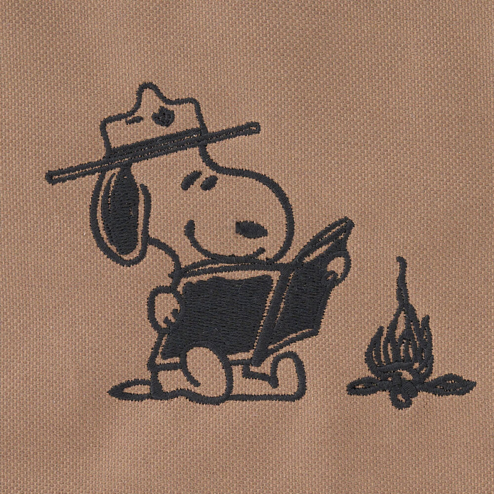เก้าอี้บัคเก็ต LOGOS SNOOPY (BEAGLE SCOUTS 50YEARS) BUCKET CHAIR สีน้ำตาล